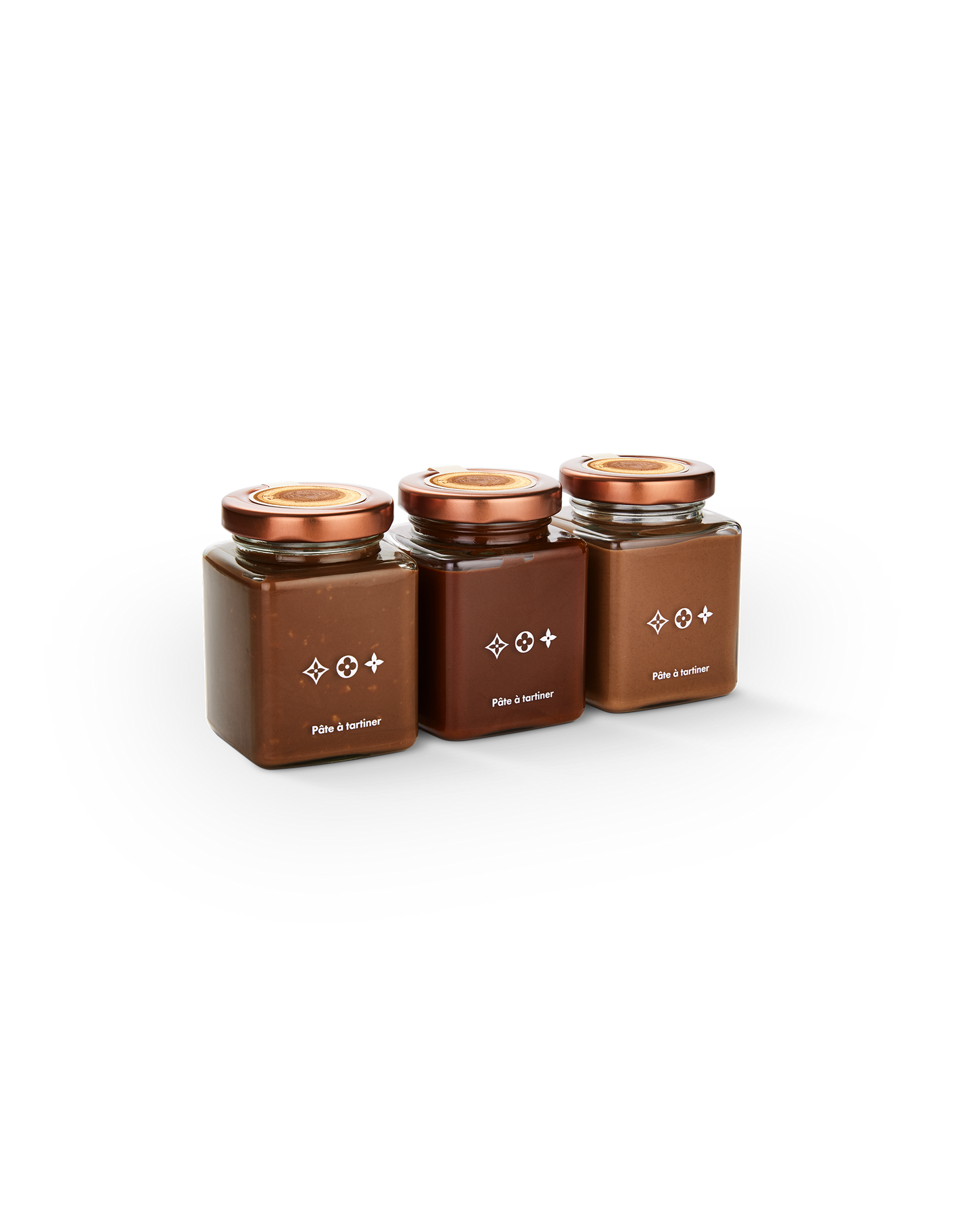 Collection of three spread jars