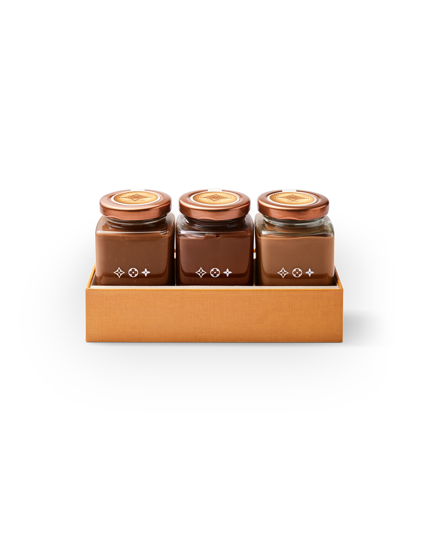Collection of three spread jars